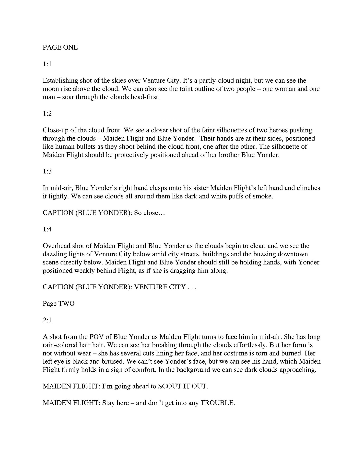 Blue Yonder Sample Script Pages Richard Pulfer