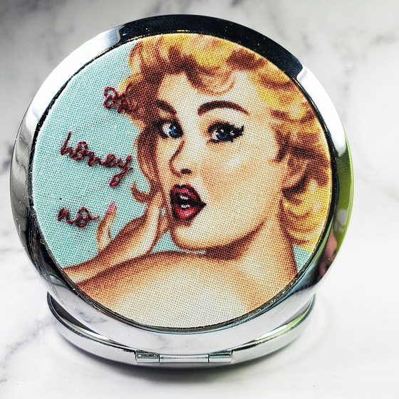 Silver Compact Mirrors