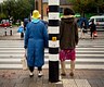 Friends Waiting For Green Light