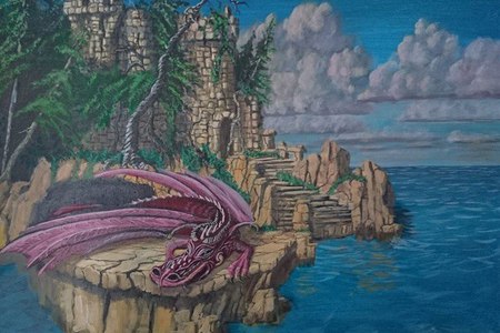 Dragon & Viking Paintings