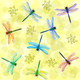 dragonflies pastel colors
