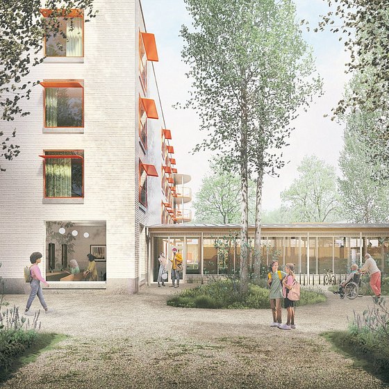 Mixed-use Building in Wevelgem (BE) @DBLV architecten