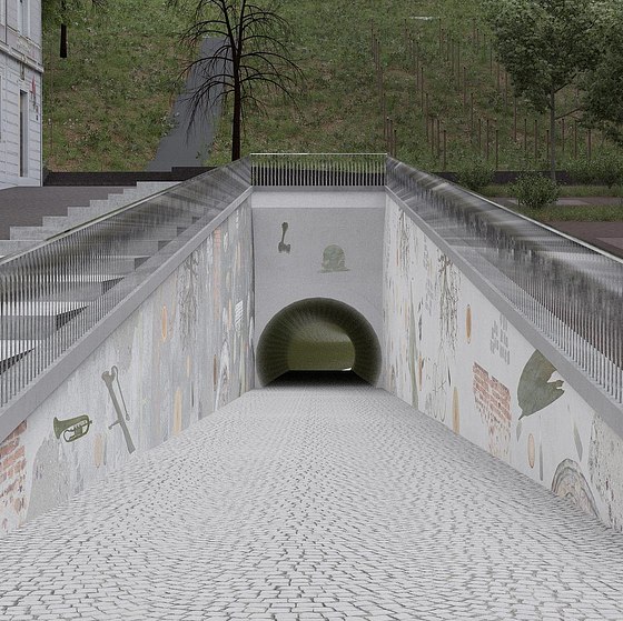 VYÚSTĚNÍ ŽIŽKOVSKÉHO TUNELU